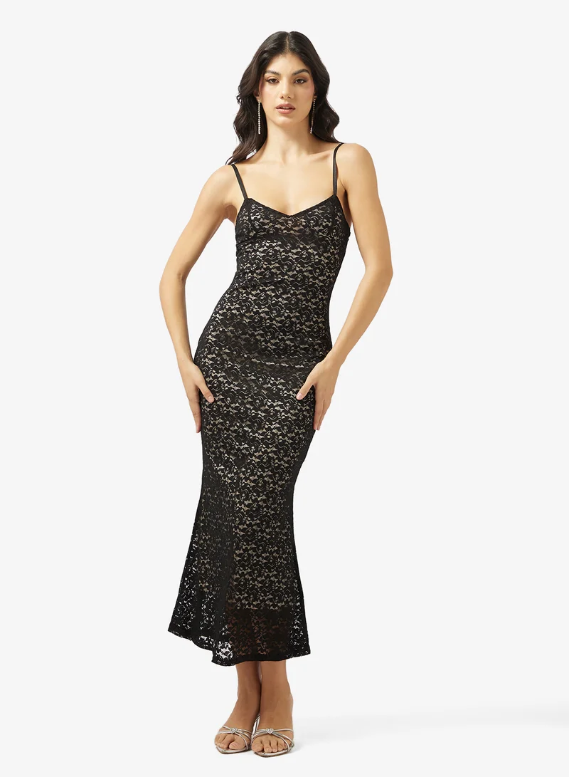 Ginger Strappy Lace Slip Dress