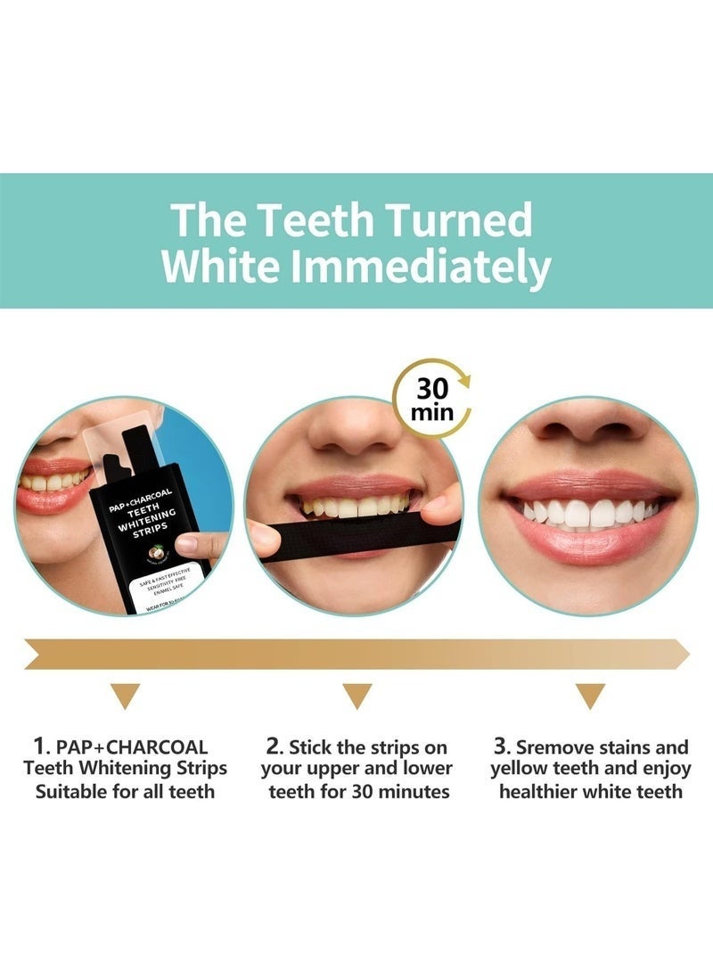 IVISMILE 28 Strips Teeth Whitening Strips,Sensitive Teeth Whitening Individual Strips,Professional Safe Tooth Whitening Kits,Teeth Cleaning Strip for Fast Remove Yellowing Tooth Strip - Image 2