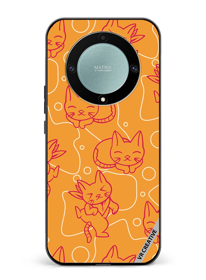 VR CREATIVE Protective Case Cover For Honor X9b Chilling Cat Pattern Design Multicolour - Image 1