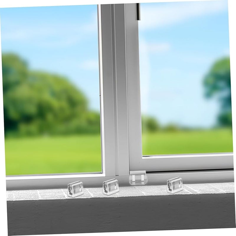 5 حزمة من مشابك أمان النوافذ للأبواب المنزلقة سهلة التركيب قفل محسن السلامة - Image 3