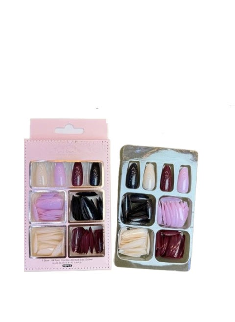 CHARMING NAILS: Add a touch of glamorous elegance to your look with our 12 pec nails