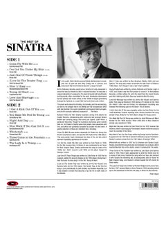 Frank Sinatra - The Best of Sinatra - LP (Blue Vinyl) - Music Vinyl Record  - Image 3