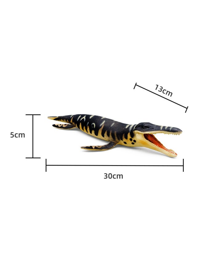 Children's Jurassic Dinosaur Toy Undersea Solid Canglong Sliding Tooth Dragon Sea King Dragon Simulation Animal Model Cross-border-Color:Solid Slideed Dragon  - Image 5