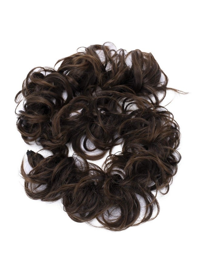 كايشا وصلة شعر من CAISHA مصنوعة من ألياف صناعية مقاومة للحرارة، تسريحة شعر مجعدة ومرفوعة بشكل عشوائي، لون بني HW24 - Image 1