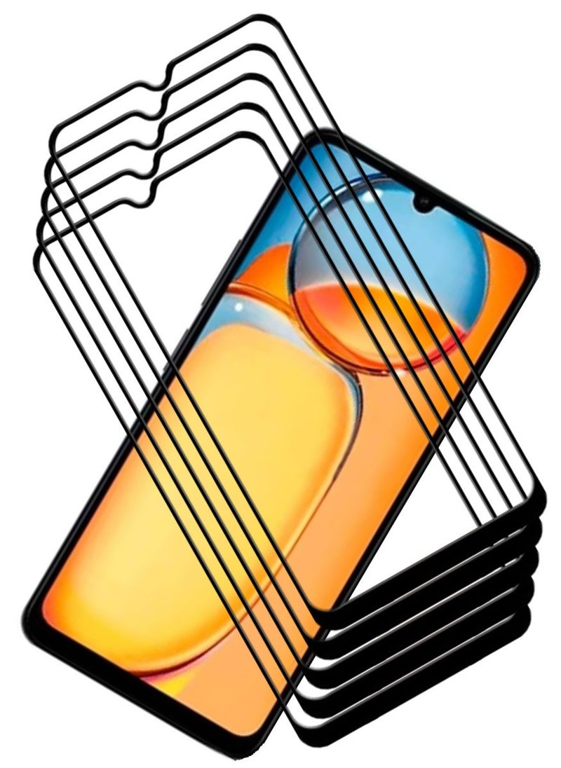 ACLIX 5 Pieces Antistatic ESD Dustproof Premium Quality High Definition Tempered Glass Screen Protector Designed For Xiaomi Redmi 13C - Image 1