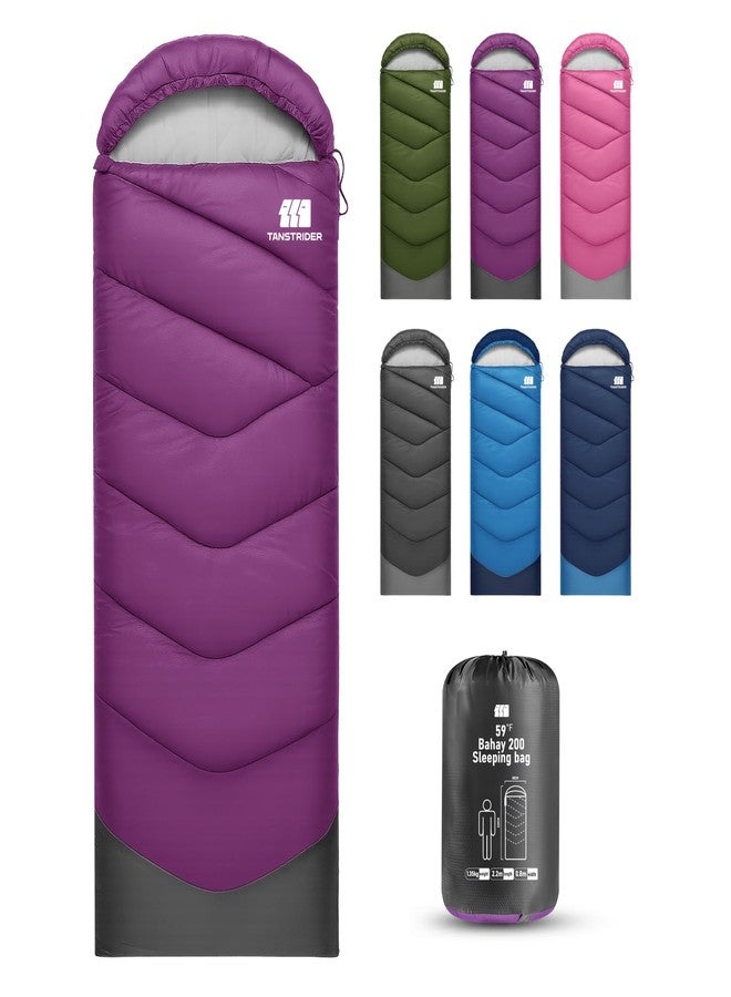 TANSTRIDER Sleeping Bags for Adults Cold Weather - Portable, Waterproof, Lightweight Sleeping Bag for Tall Girls Boys with Compression Sack, for Warm Camping, Hiking, Travel, Outdoor& Indoor - Image 1