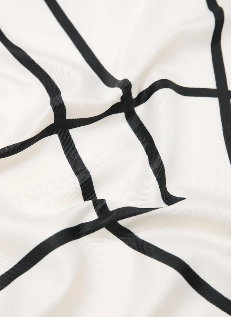 MANGO  Geometric printed foulard for Women | Best Price UAE