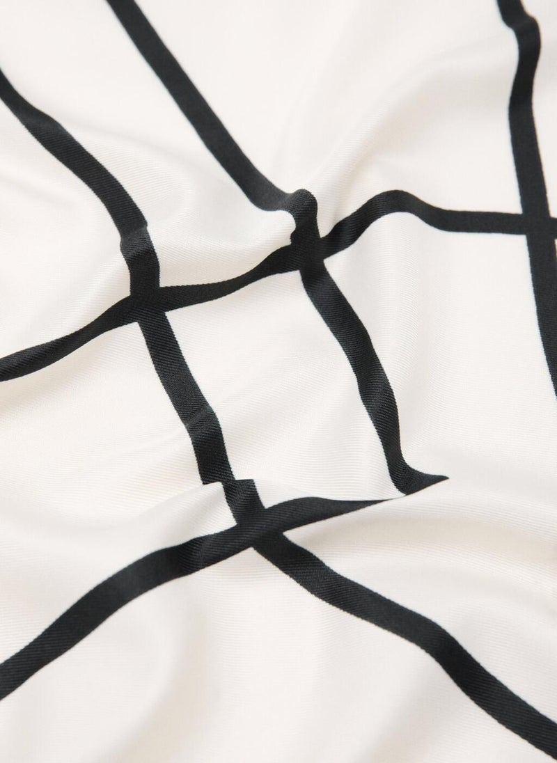 مانجو وشاح هندسي مطبوع - Image 3