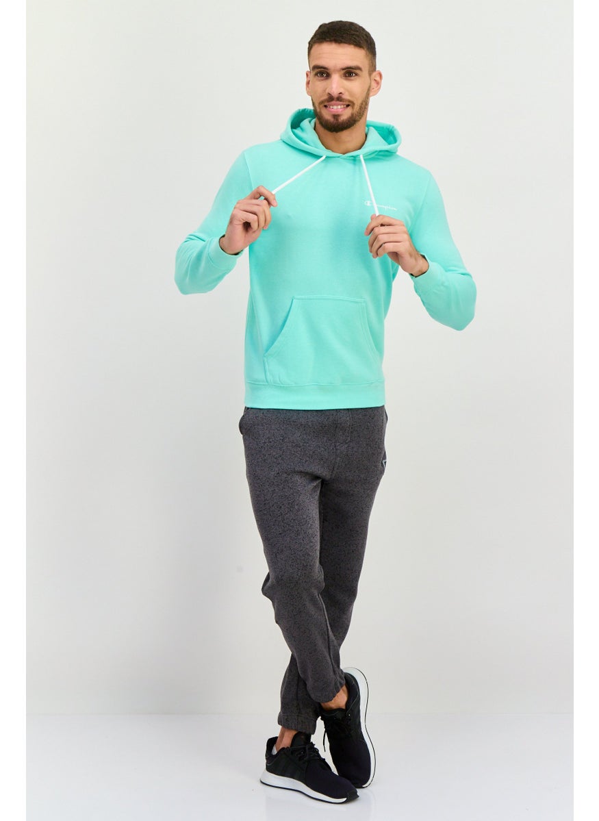 Champion Men Sportswear Fit Long Sleeves Outdoor Hoodies, Mint Green  - Image 4