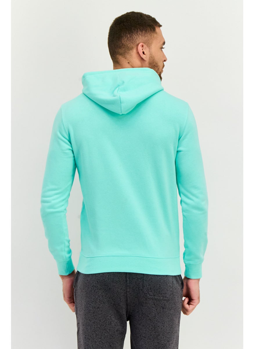 Champion Men Sportswear Fit Long Sleeves Outdoor Hoodies, Mint Green  - Image 3
