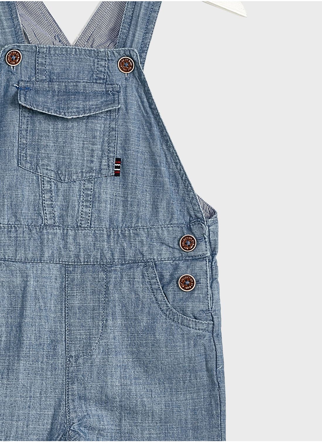 Infant clearance denim romper