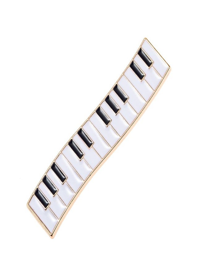Ynxee 2 Pairs Piano Shaped Metal Hair Clips Alligator Barrettes Headwear Women Girls Hair Accessories, 1 pair large & 1 pair small, Gold - Image 4