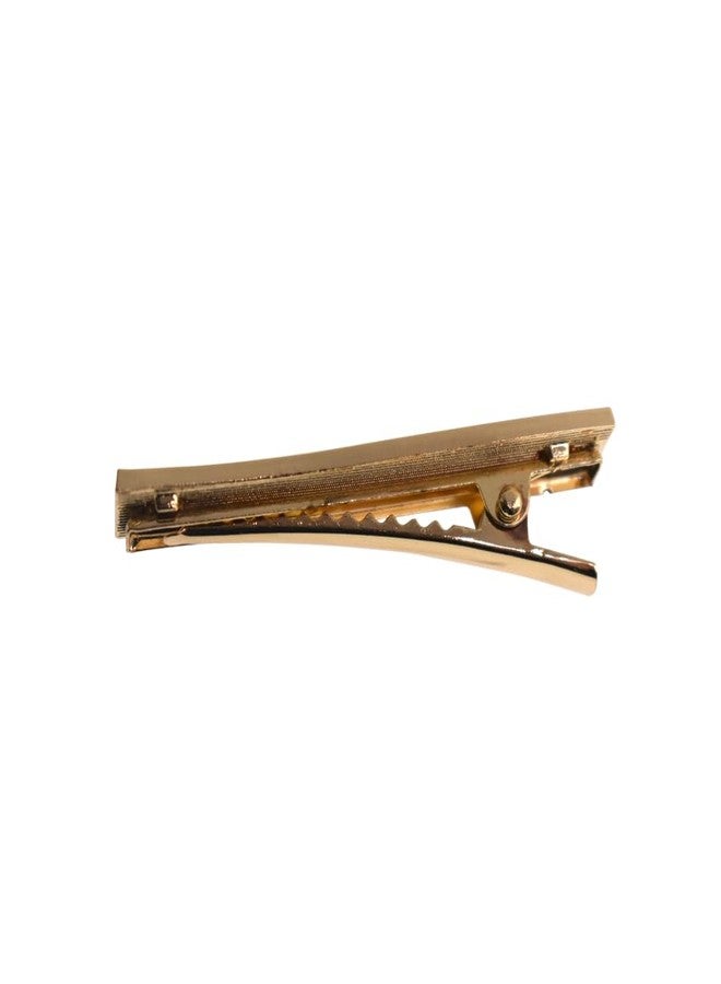 Ynxee 2 Pairs Piano Shaped Metal Hair Clips Alligator Barrettes Headwear Women Girls Hair Accessories, 1 pair large & 1 pair small, Gold - Image 5