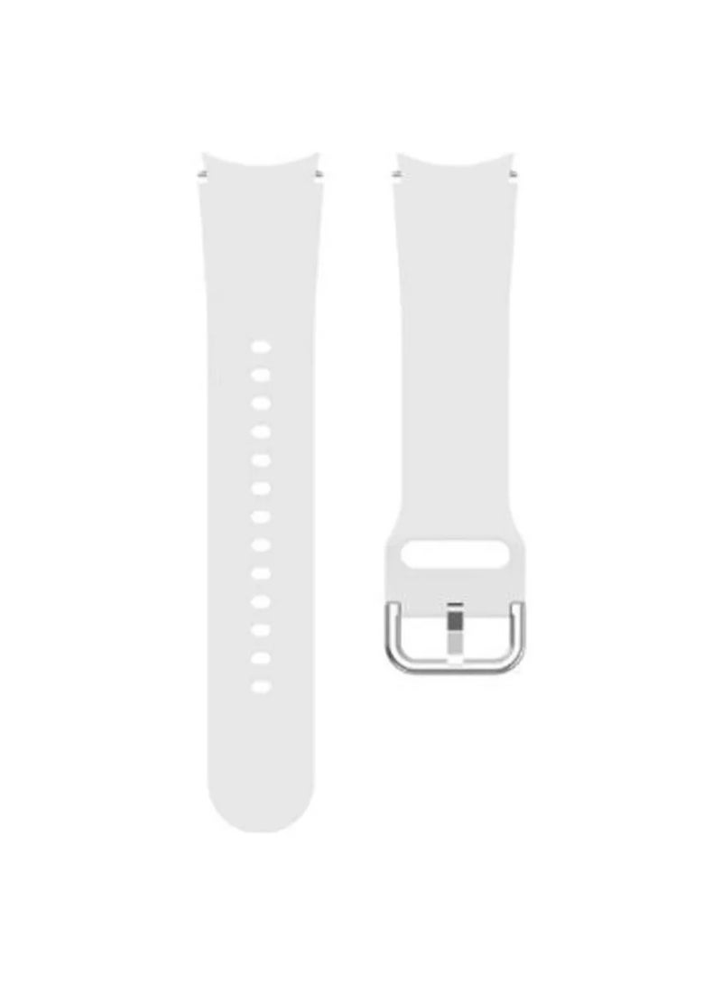 HEXABEX Samsung Galaxy Watch 7/6/5/4 Strap, 20mm Silicone Strap for Samsung Galaxy Watch 7/ Watch FE/ Watch 6 / Watch 5 / Watch 4 / Active 2 White  - Image 4