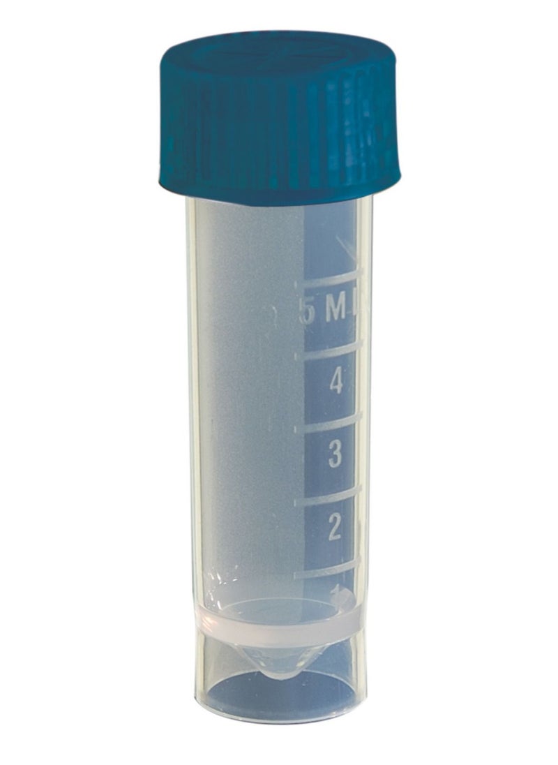 Cellpro 5mL Screw Cap Tubes, nonsterile, caps packed separately, 5 bags of 100, 500/Pk  - Image 3