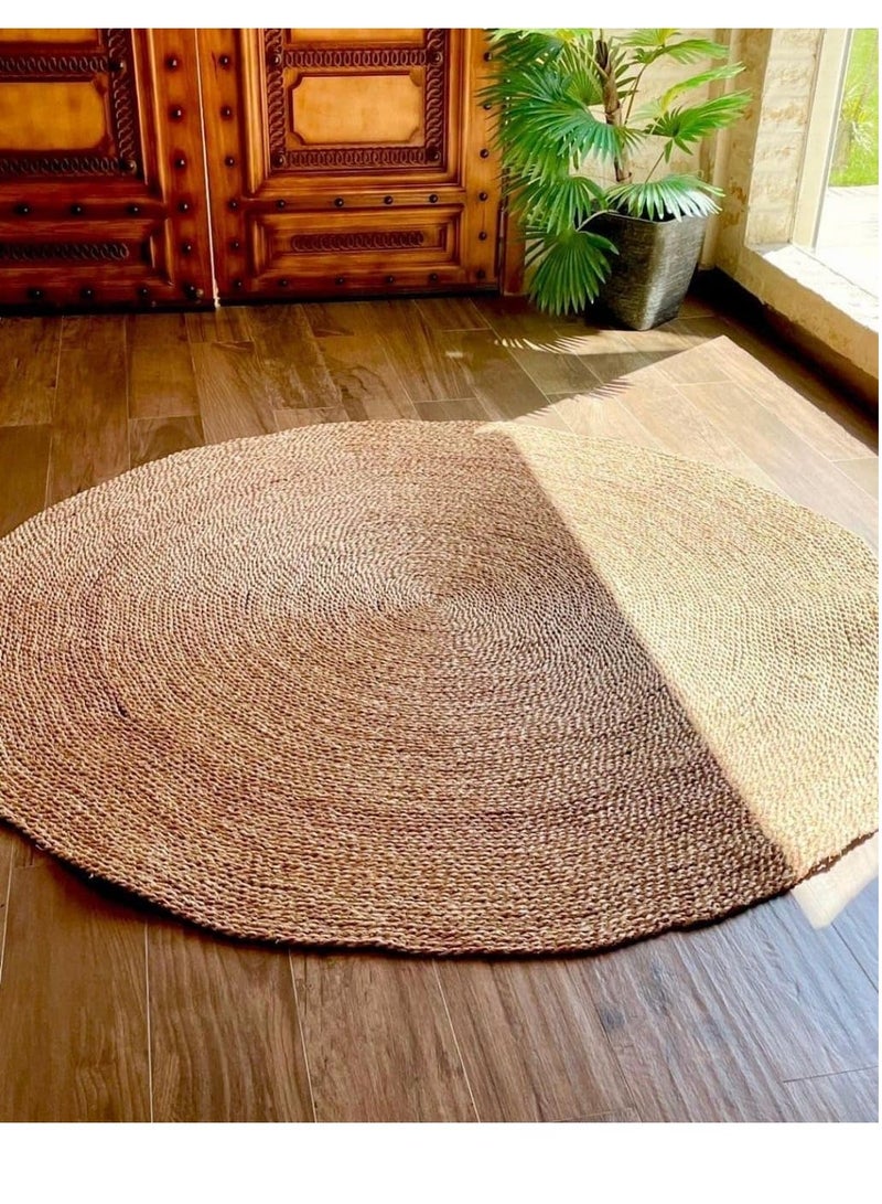 FFD Handwoven Jute Rug - Eco-Friendly, Reversible, and Vintage-Inspired for Kitchen, Entryway, or Bedroom"  - Image 2
