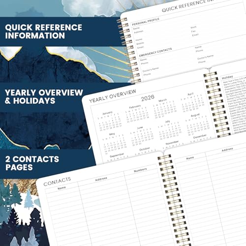 Tersus 2026-2027 Planner - JUL 2026 - JUN 2027, Planner 2026-2027, 8'' x 10'', Planners Weekly Monthly, Spiral Bound, Back Pocket, Academic Planner - Image 5