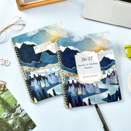Tersus 2026-2027 Planner - JUL 2026 - JUN 2027, Planner 2026-2027, 8'' x 10'', Planners Weekly Monthly, Spiral Bound, Back Pocket, Academic Planner - Image 2