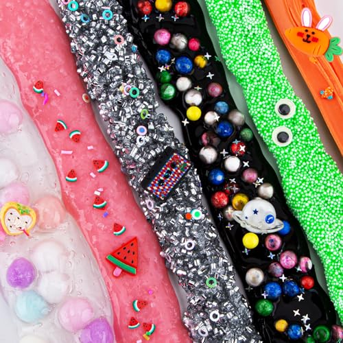Okaybee Slime Variety Pack Different Textures 8 x 100ml Slimes Kit for Kids Includes Bingsu Water Cloud Butter Snow Fizz Slime Slimes Party Favors for Girls Boys Birthday Easter - Image 5