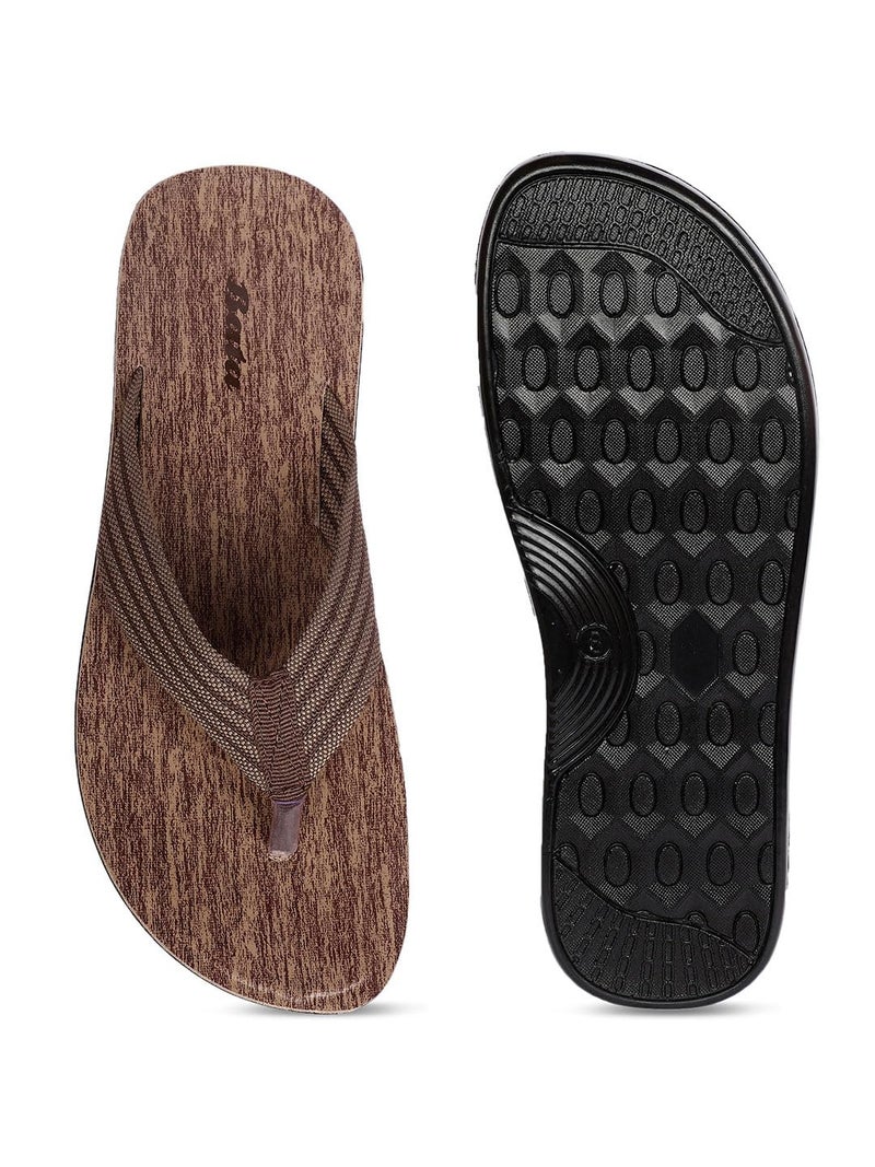 Bata Men Casual Slipper - Brown (UK- 8) - Image 4