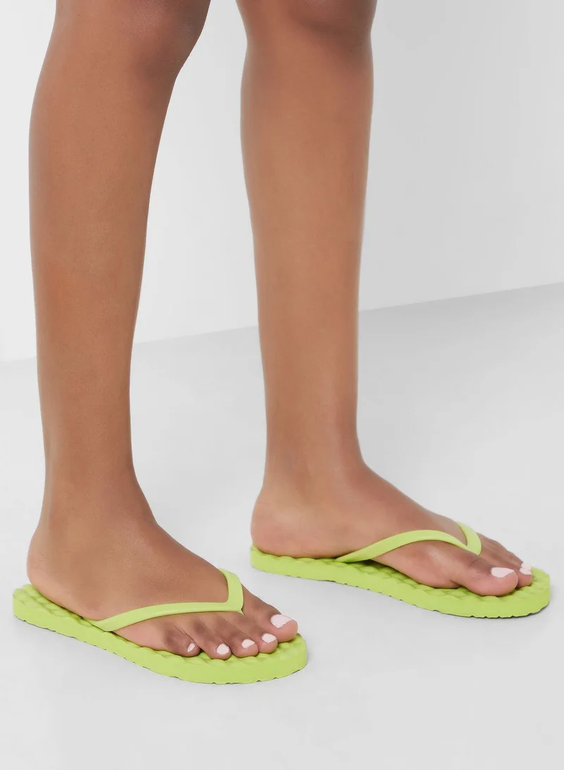 Ginger Quilted Texture Flip Flop