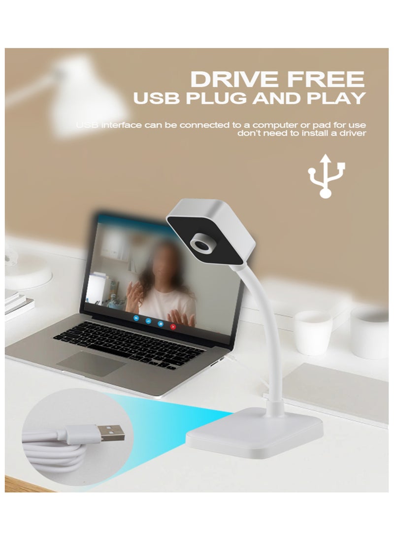 كيسونلي كاميرا ويب بدقة 1080P HD USB، كاميرا ويب عالية الدقة للكمبيوتر المحمول على سطح المكتب، كاميرا ويب عالية الدقة للكمبيوتر مع تركيز دقيق يدوي، كاميرا ويب بزاوية قابلة للتعديل، برنامج تشغيل مجاني، كاميرا ويب للكمبيوتر لمكالمات الفيديو، مؤتمرات الفيديو.  - Image 5