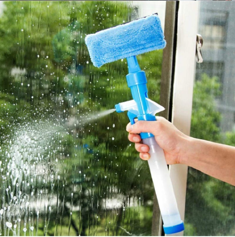 PARAM Param 3 in 1 Magic Spray Type Cleaner Car Window Cleaning Airbrush Glass Fiber WiperBrush 24x6x13 cm Multicolour - Image 1