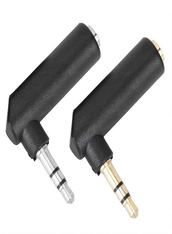 Thincol 10Pcs 3.5mm Audio Adapter, Male to Female Headphone Connector, 90 Degree Right Angle Stereo Earphone Jack Adapter - Image 5