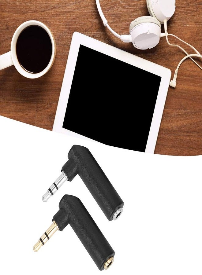 Thincol 10Pcs 3.5mm Audio Adapter, Male to Female Headphone Connector, 90 Degree Right Angle Stereo Earphone Jack Adapter - Image 4
