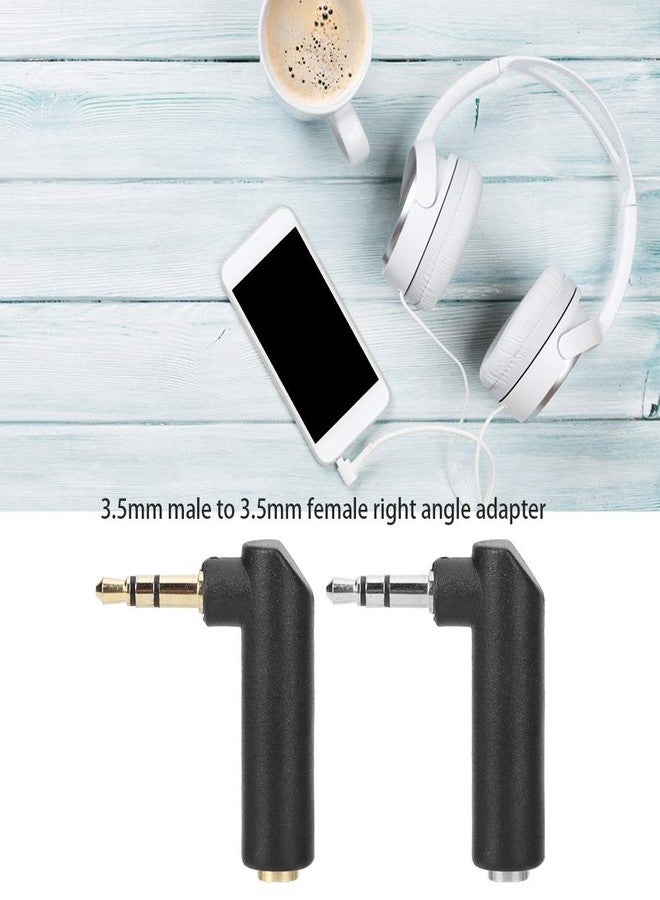 Thincol 10Pcs 3.5mm Audio Adapter, Male to Female Headphone Connector, 90 Degree Right Angle Stereo Earphone Jack Adapter - Image 3