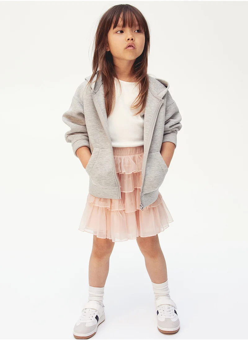 H&M Flounced Organza Skirt