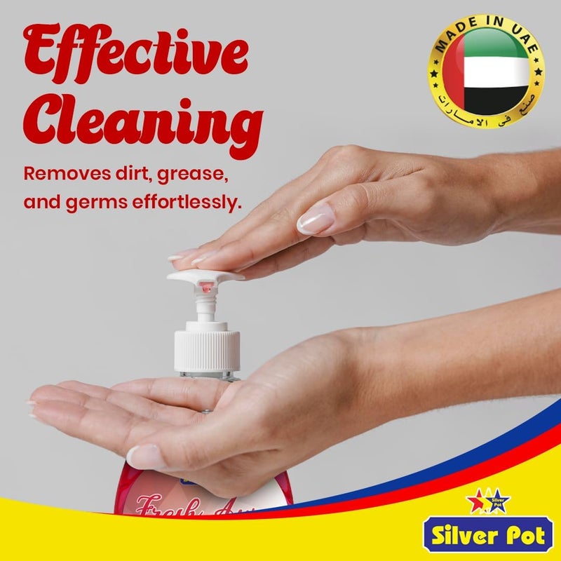 Silver Pot Strawberry & Pomegranate Hand Wash 400ml - Image 2