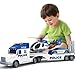 spring flower SpringFlower 3 4 5 Boy Toddlers Toys Extra Large Police Truck Toys with Racing Car and Helicopter 3 in 1 Police Car Toy Birthday Gifts for 3 4 5 6 Year Old Boys Toddlers Girls - Image 2