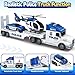 spring flower SpringFlower 3 4 5 Boy Toddlers Toys Extra Large Police Truck Toys with Racing Car and Helicopter 3 in 1 Police Car Toy Birthday Gifts for 3 4 5 6 Year Old Boys Toddlers Girls - Image 4