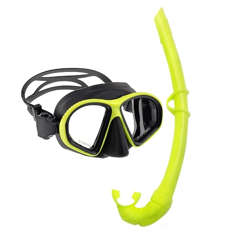 Bluejw Colorful Full Silicone White Black Clear Snorkel Foldable Low Volume Freediving Mask Set for Diving - Image 3