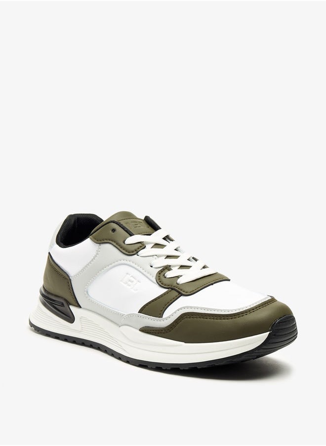 LBL by Shoexpress Men Panelled Low Ankle Sneakers with Lace-Up Closure  - Image 1