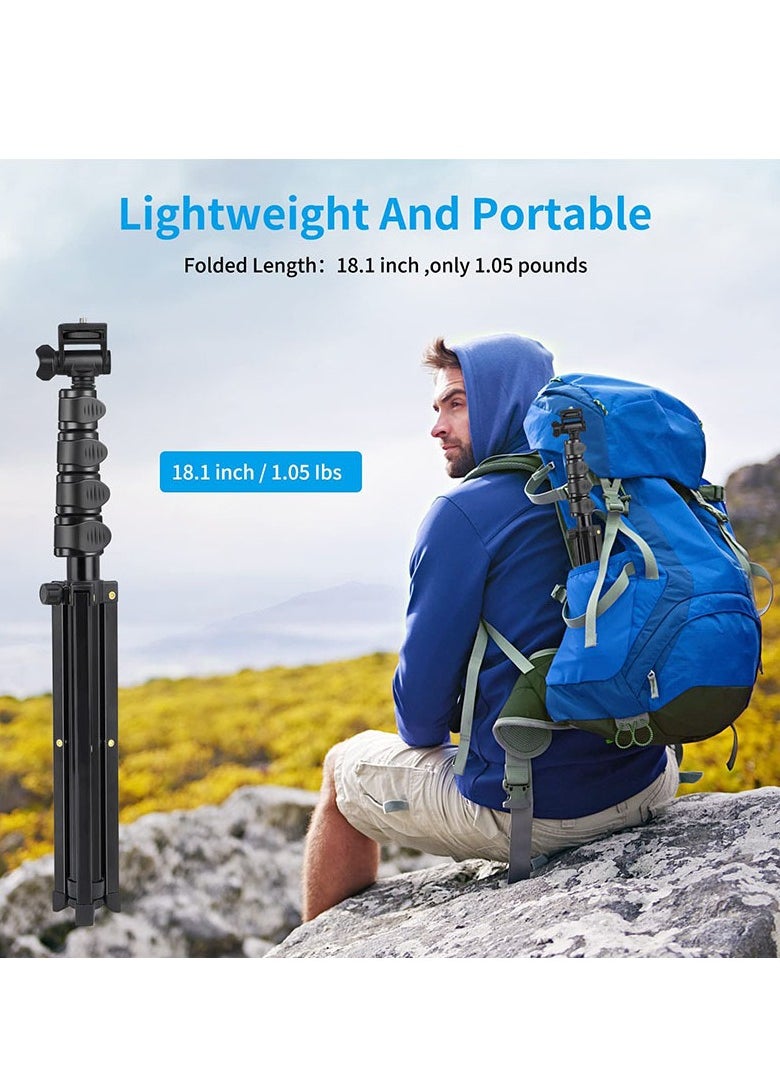 GUDOO 170cm Extendable Phone Tripod with Remote and 360° Rotation Phone Holder Aluminum and Sturdy Selfie Stick Tripod with Wider Legs and Thicker Tube  - Image 2