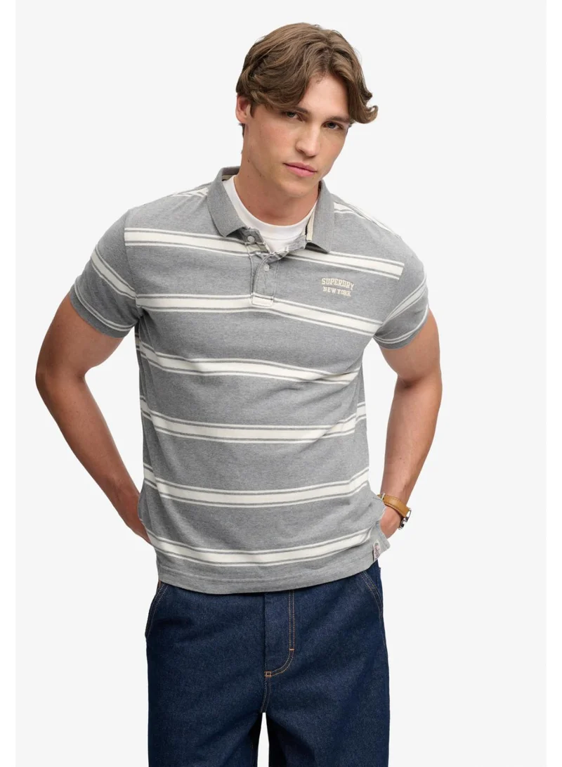 سوبر دراي Vintage Stripe Jersey Polo Shirt