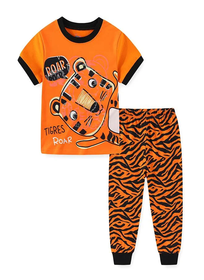 babyqlo Roaring Tiger Jungle Adventure Set Pajama Set