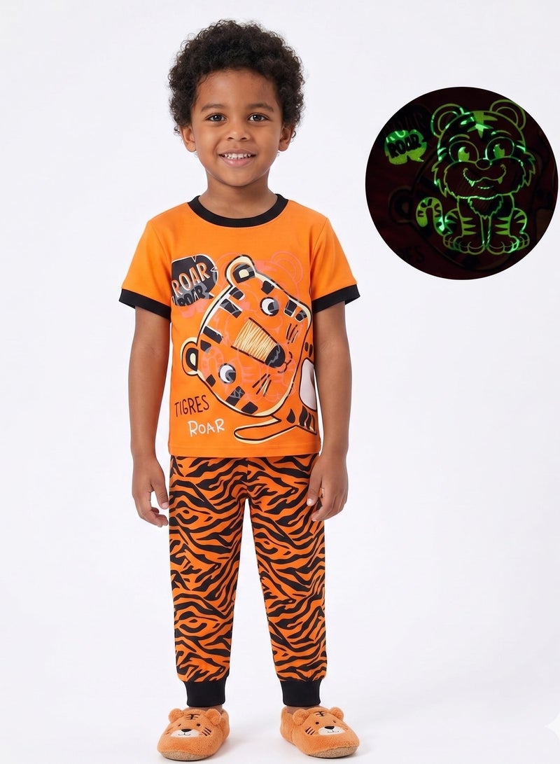 babyqlo Roaring Tiger Jungle Adventure Set Pajama Set - Image 1