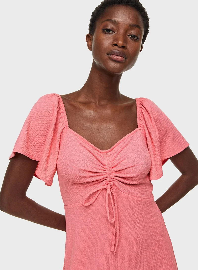 H&M Flutter Sleeve Dress