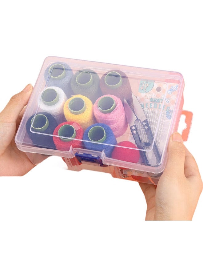 JAJALIN Sewing Kit, Portable Home Sewing Box, Multi-Functional Tool Kit For Hand Sewing And Mending, Includes Sewing Needles And Thread Set - Image 1