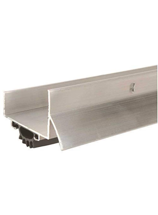 فروست كينج مانع تسرب أسفل الباب شكل L مع غطاء تصريف وحشوة فينيل فضي 1-3/4 × 36 بوصة U37H - Image 4