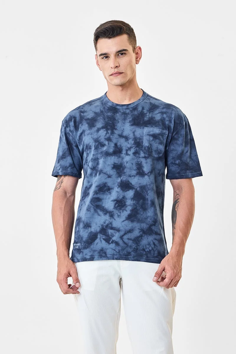 سنيتش تيشيرت مصبوغ بالربط غير المستعجل