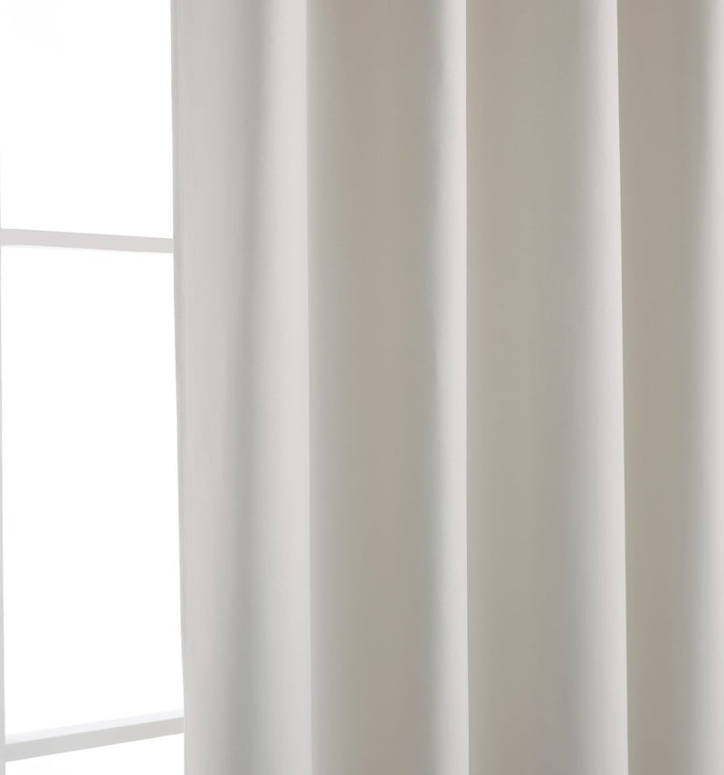 INLINAS 52W x 96L Inch Blackout Curtains for Bedroom  Thermal Insulated  Noise Reduction  Energy Saving Curtain Set of 2 Panels  Light Beige - Image 3