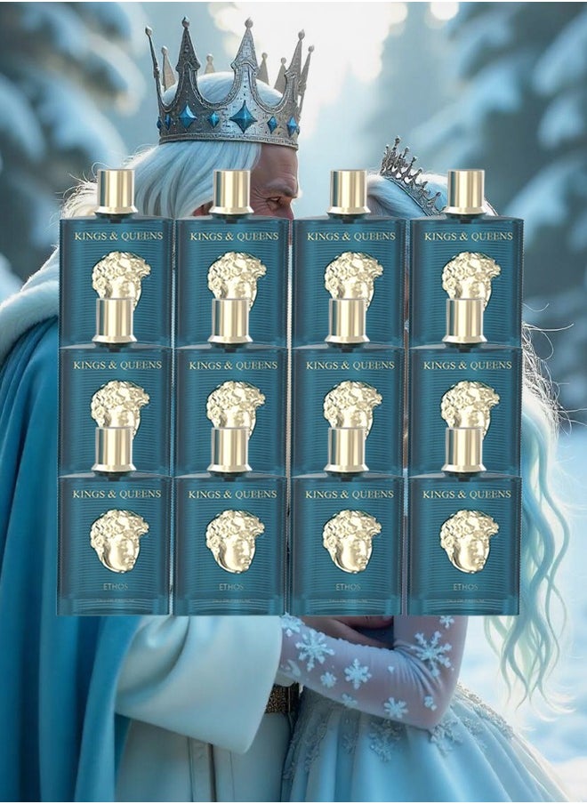 AMARAN 12 Pieces Kings And Queens Ethos Perfume For Unisex 100ml EDP  - Image 1