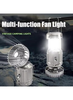 General Multifunctional Outdoor Electric Fan Light, LED Solar Camping Light, Portable Hanging Tent Lanterns, Outdoor Tools  - Image 2