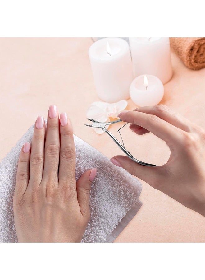 Peachjoy Cuticle Trimmer Cuticle Nippers, Super Sharp Dead Skin Clipper, Professional Stainless Steel Pedicure Manicure Tools, Suitable for Women Men, Home Salon Use (Silver)  - Image 5