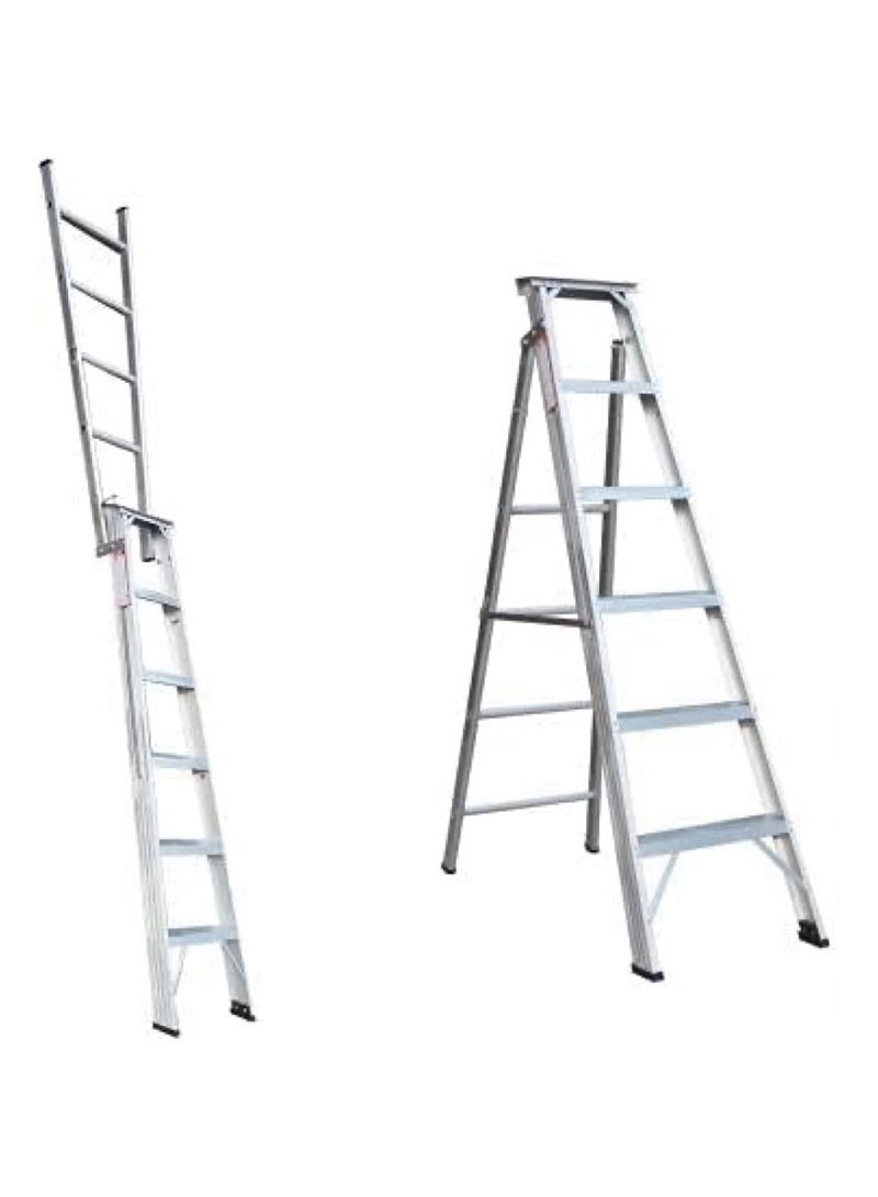 zamilladders Zamil Aluminum Ladder Dual Purpose Heavy Duty Extendable 6 Step - Image 1