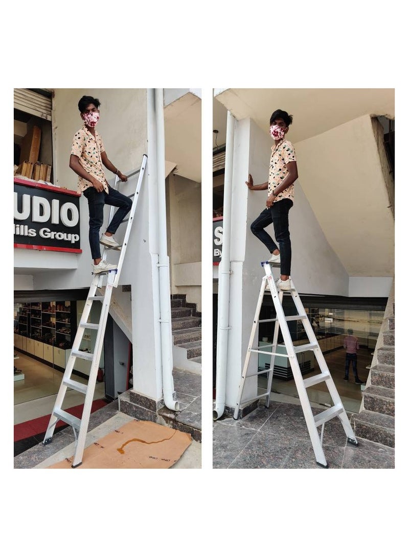 zamilladders Zamil Aluminum Ladder Dual Purpose Heavy Duty Extendable 6 Step - Image 5